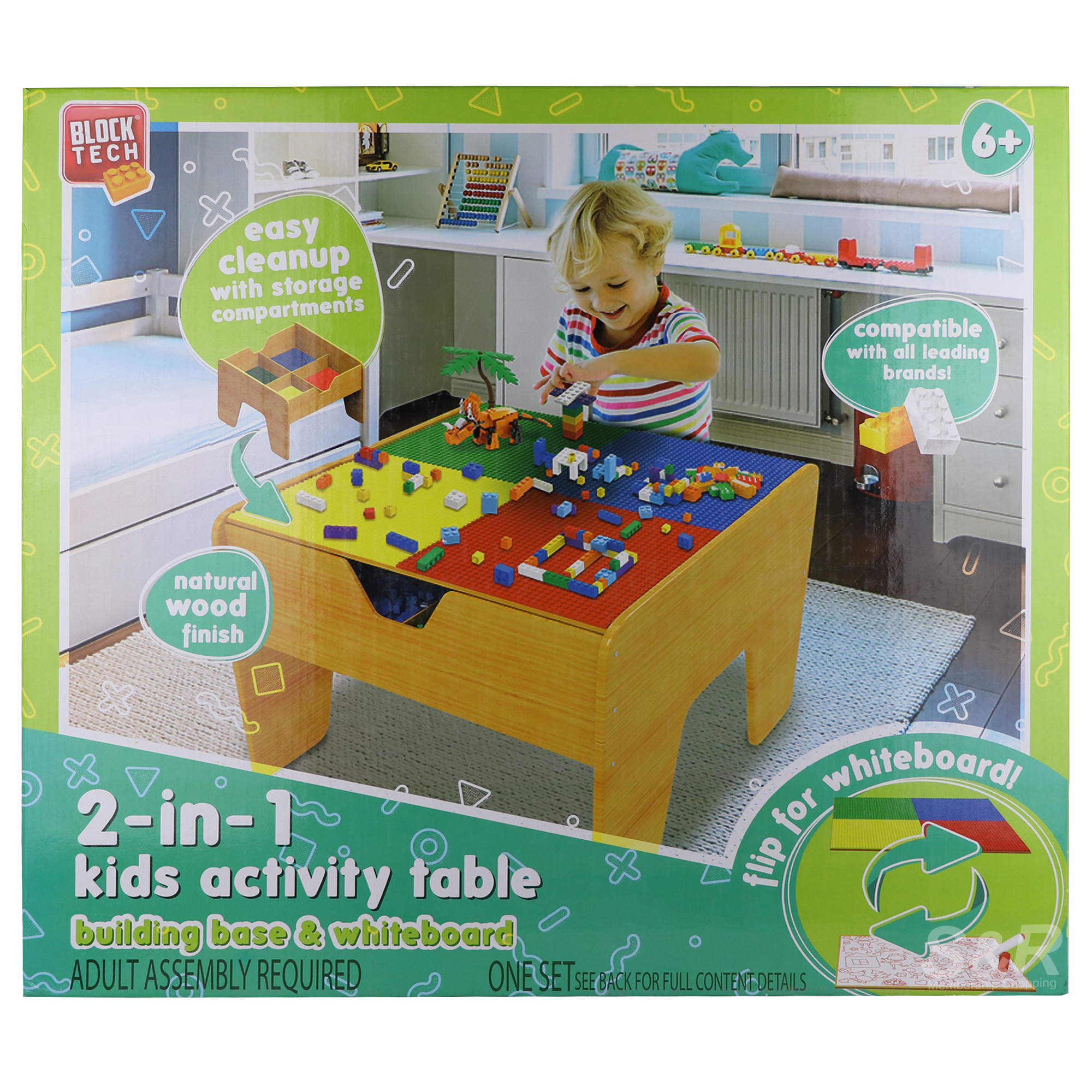 Block Tech 2-in-1 Kids Activity Table